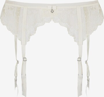 Marc & André Garter Belt 'MYSTIC DAHLIA' in White: front