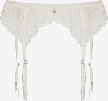 Marc & André Garter Belt 'MYSTIC DAHLIA' in White: front