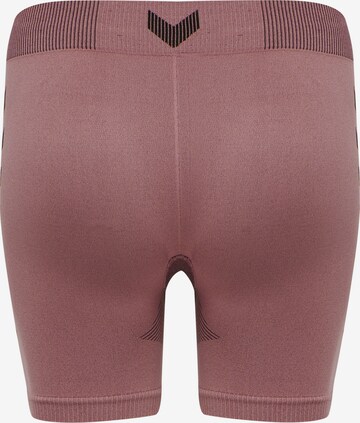 Skinny Pantaloni sportivi di Hummel in rosa