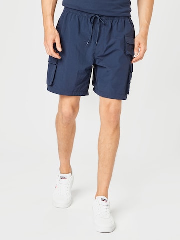 Tommy Jeans Loosefit Cargobroek 'Novelty' in Blauw: voorkant