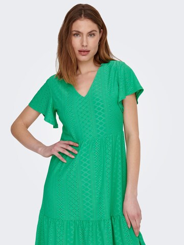 Robe 'SANDRA' ONLY en vert : devant