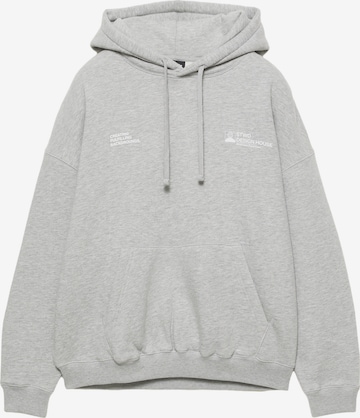 Pull&Bear Sweatshirt 'STWD CIRCA ART' in Grau: Vorderseite