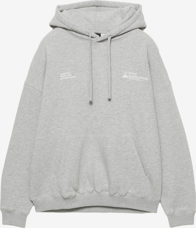 Pull&Bear Bluzka sportowa 'STWD CIRCA ART' w kolorze szary / białym, Podgląd produktu