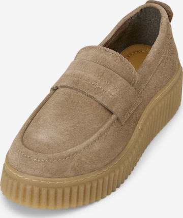 Marc O'Polo Instappers 'Bianca' in Bruin: voorkant