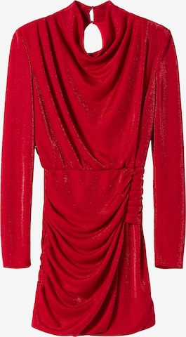 Bershka Sukienka koktajlowa w kolorze czerwony: przód