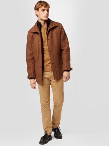 INDICODE JEANS Between-Season Jacket 'Clark' in Beige