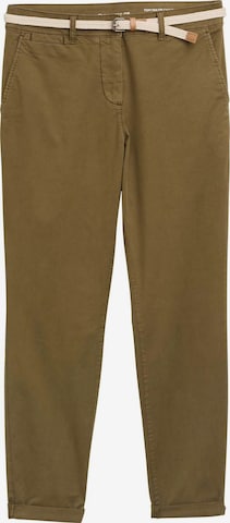 TOM TAILOR Chino trousers in Green: front