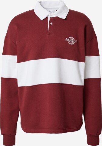 DAN FOX APPAREL Sweatshirt 'Samir' in Red: front