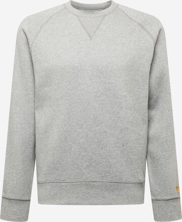 Carhartt WIP Sweatshirt 'Chase' in Grey: front