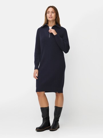 CAMEL ACTIVE Strickkleid mit Reißverschluss in Blau