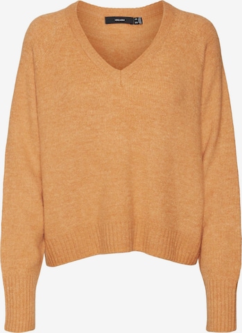 VERO MODA Sweater 'ELLYLEFILE' in Orange: front