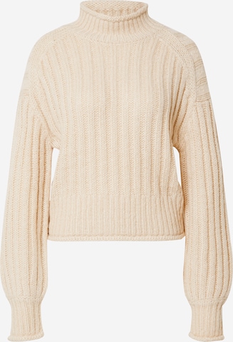 Pull-over 'Lovely' NLY by Nelly en beige : devant