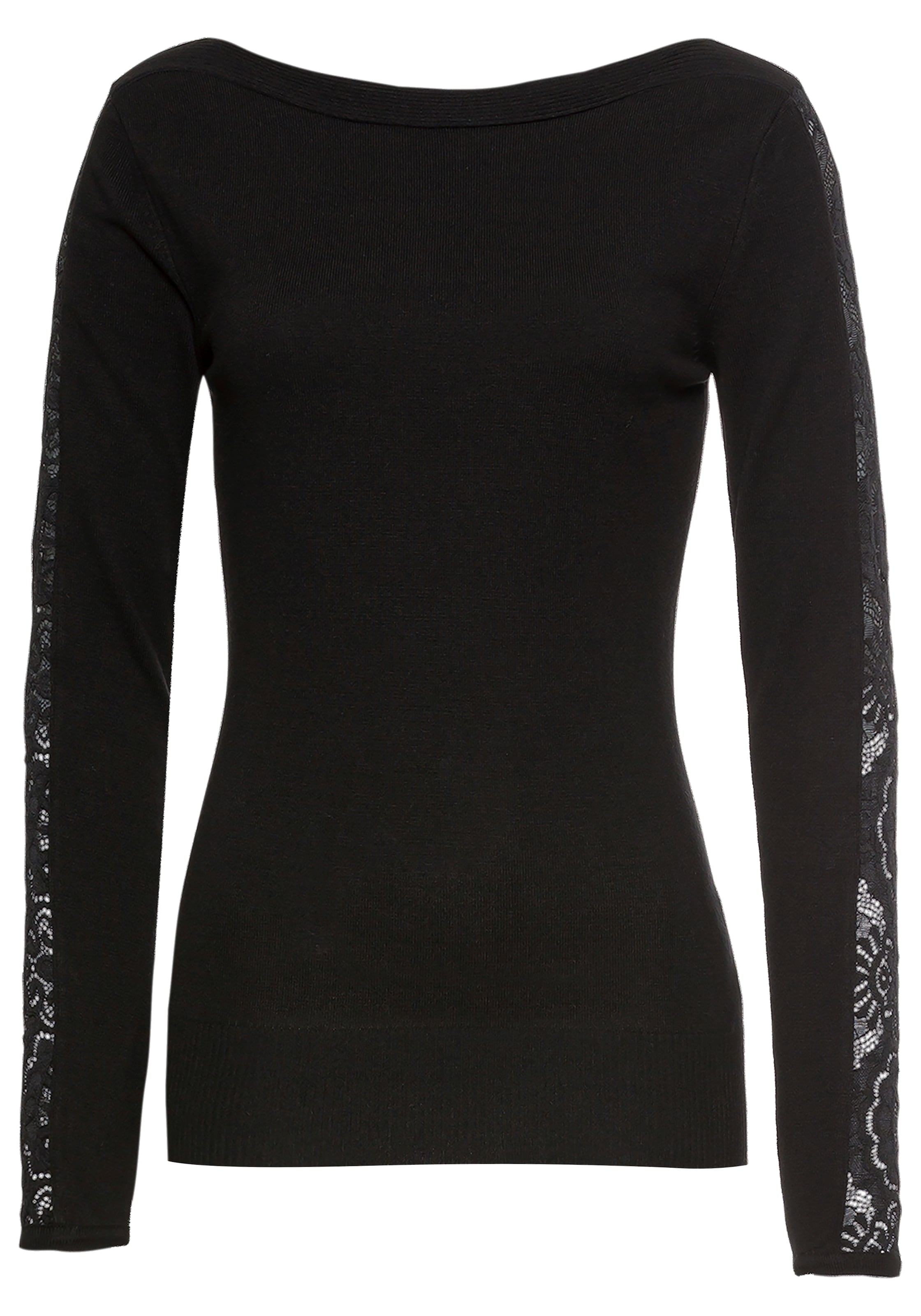 MELROSE MELROSE Strickpullover in Schwarz: Vorderseite