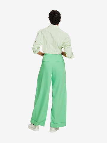 Wide Leg Pantalon ESPRIT en vert