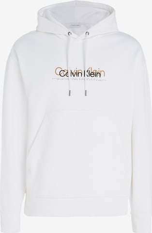 Calvin Klein Sweatshirt in White: front