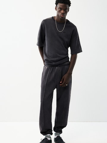 Pull&Bear Koszulka 'STWD' w kolorze czarny