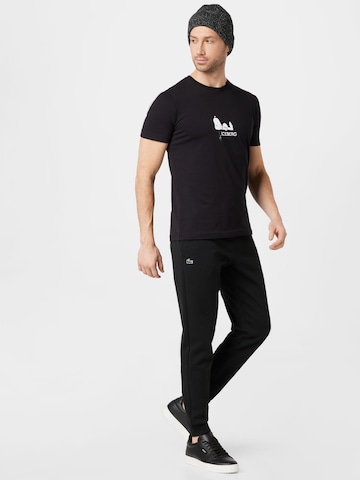 Lacoste Sport Tapered Sporthose in Schwarz