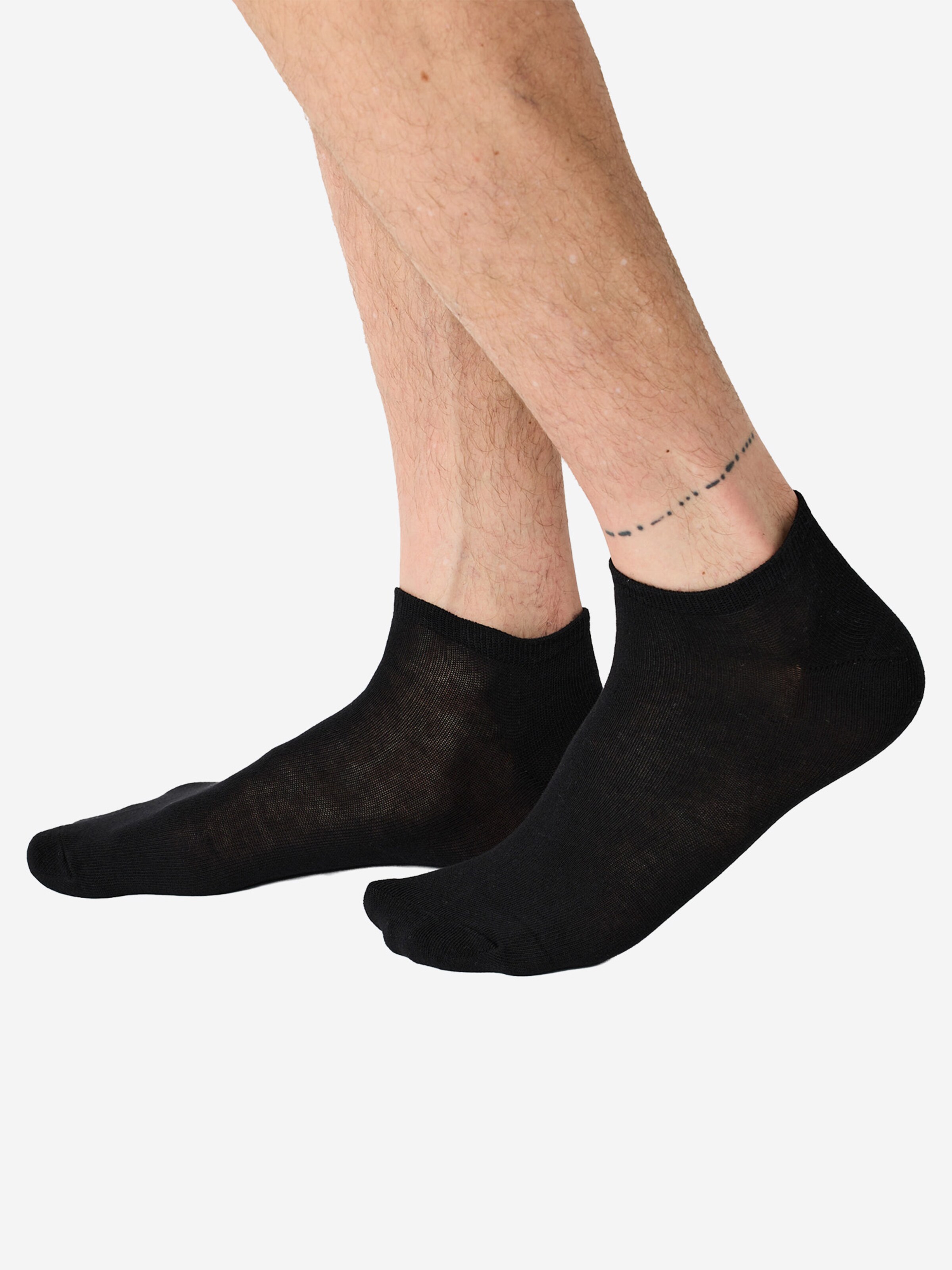 Nur Die Socks ' Baumwolle Basic Unifarben ' in Black