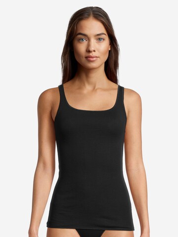 Nina von C. Unterhemd 'Fine Cotton' in Schwarz