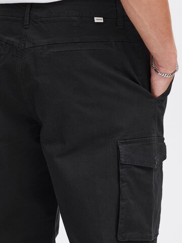 !Solid - regular Pantalón cargo 'SDGiorgio' en negro