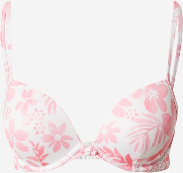 Hunkemöller - Push-up Top de bikini en blanco: frente