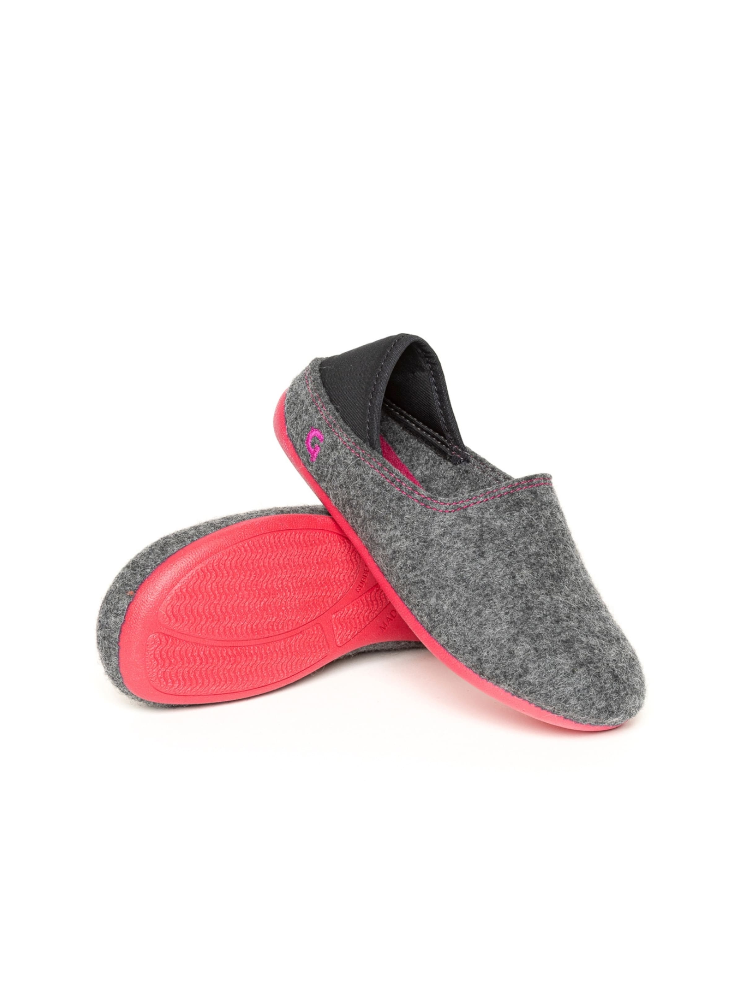 Gottstein Hausschuh 'Filzpantoffel Wool Slip-On Kids'‌‌‌‌‌‌‌‌‌ in Grau