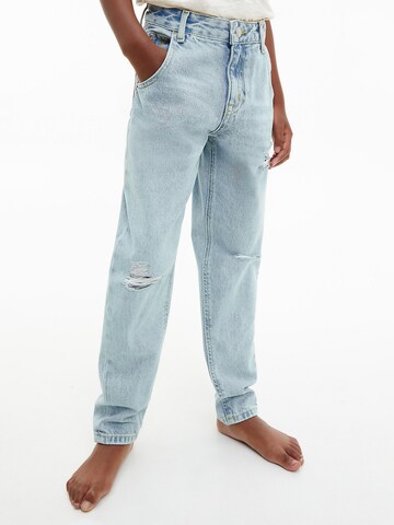 Calvin Klein Jeans Normální Džíny 'Barrel' – modrá: přední strana