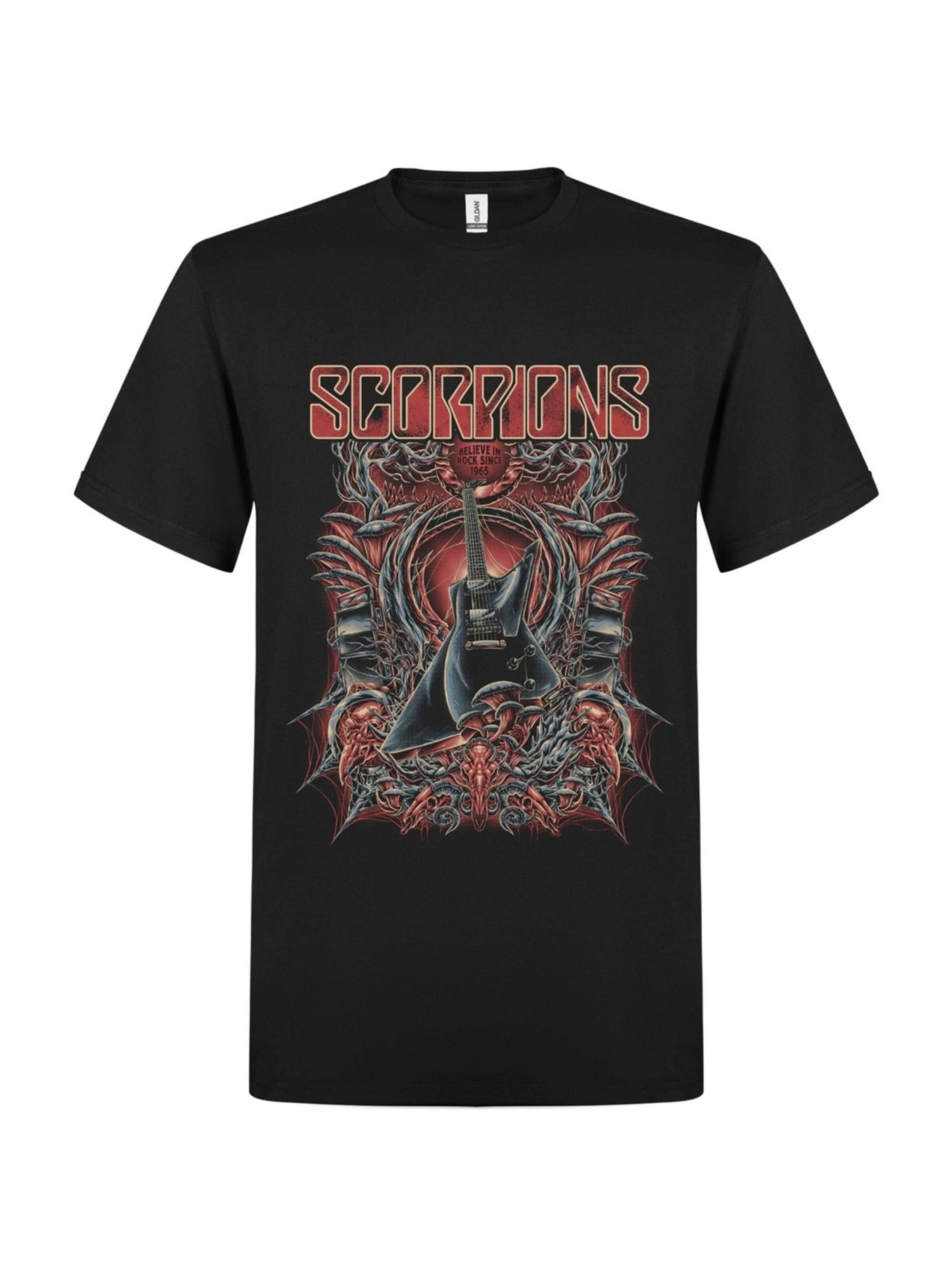 T-Shirt 'Scorpions Peacemaker' Rockshirts en noir : devant