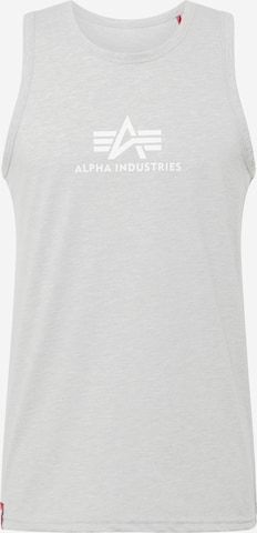 Coupe regular T-Shirt ALPHA INDUSTRIES en gris : devant