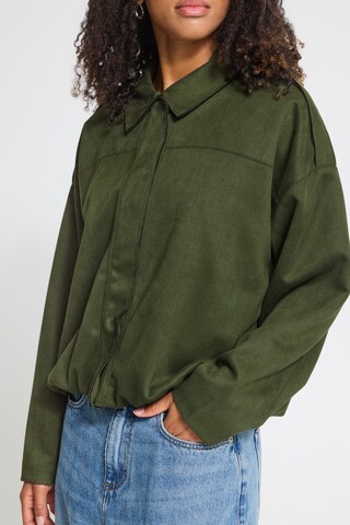 ICHI Between-season jacket in Green