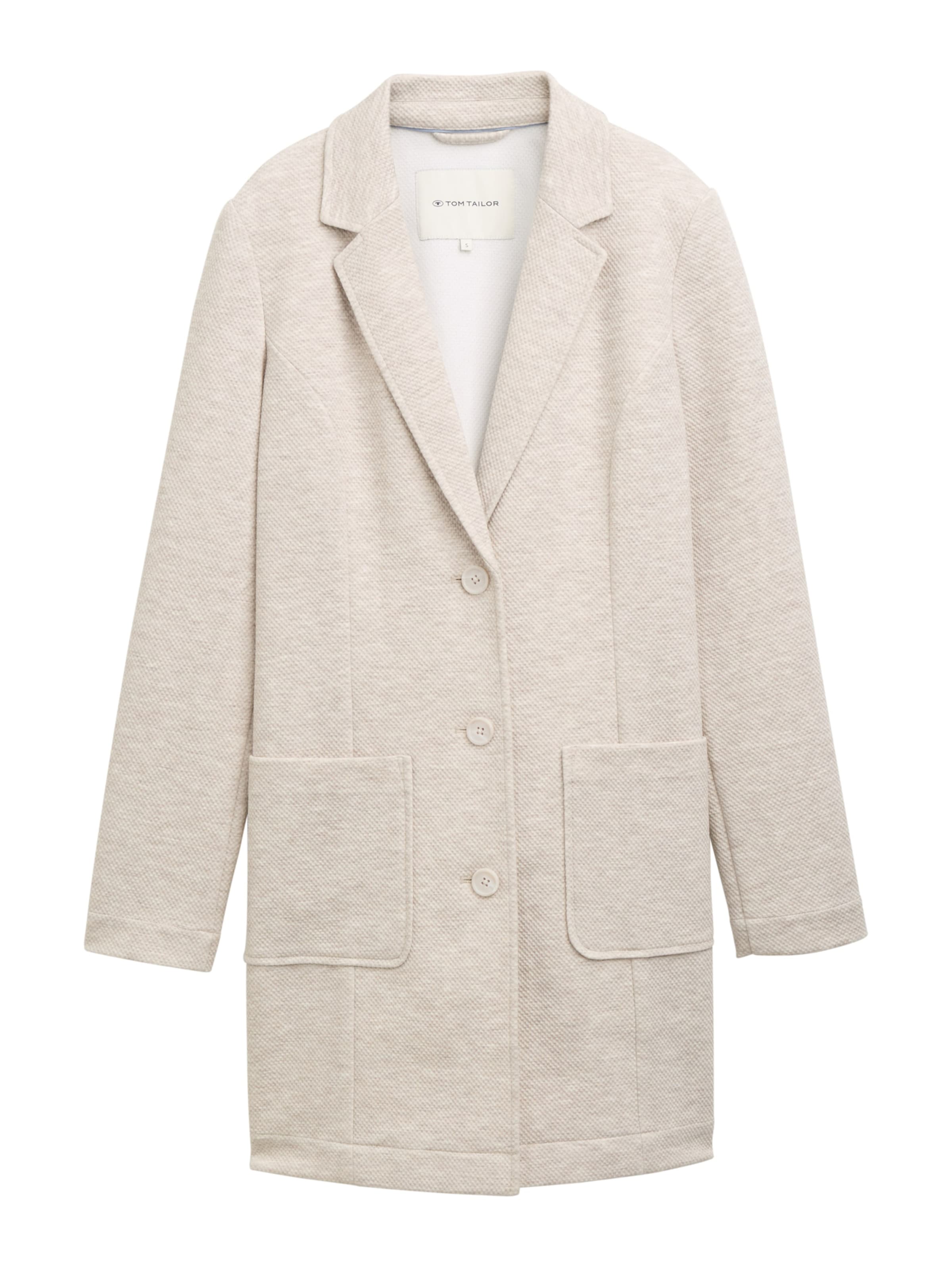 TOM TAILOR - Abrigo de entretiempo en beige: frente