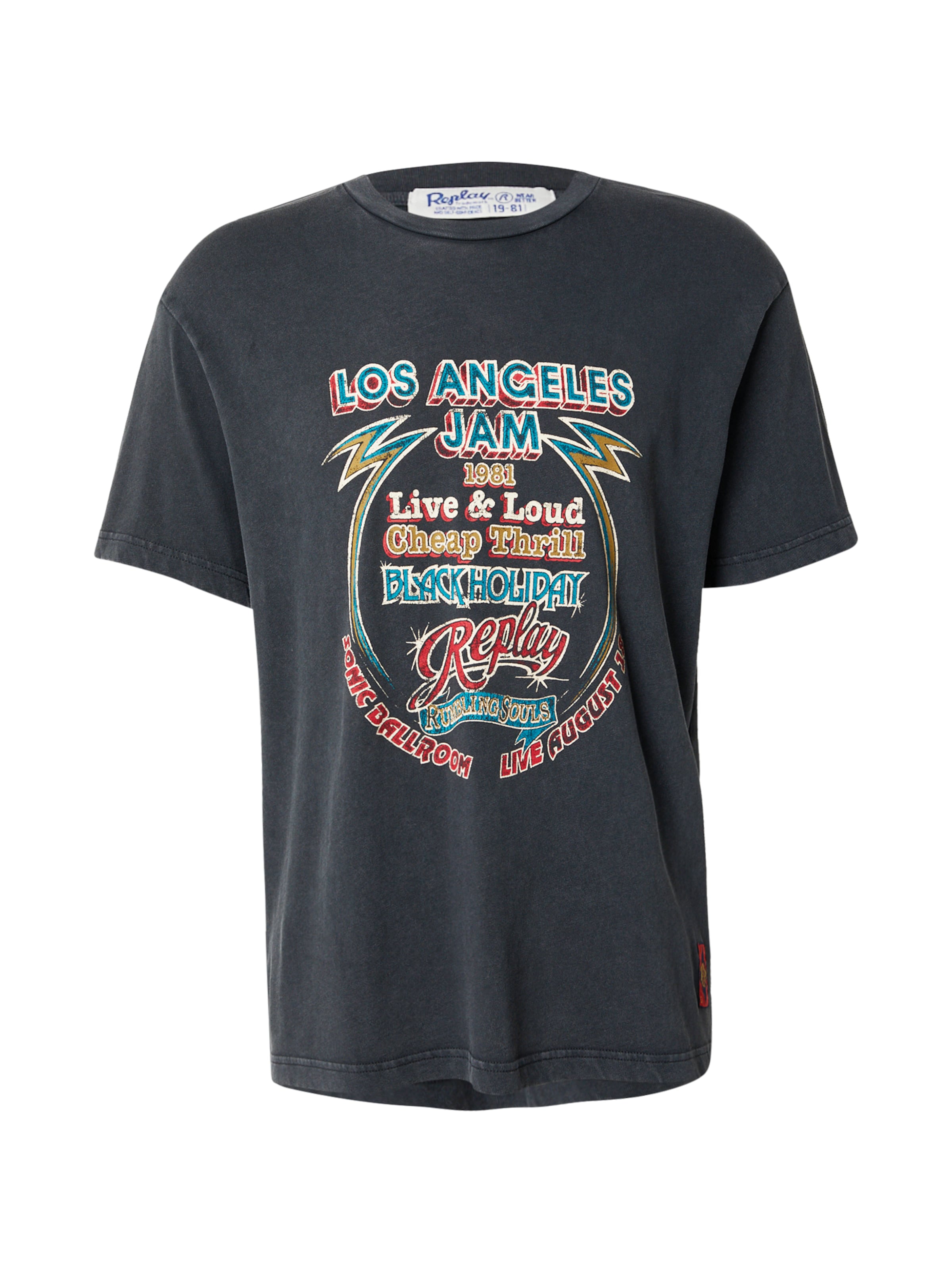 T-Shirt REPLAY en noir : devant