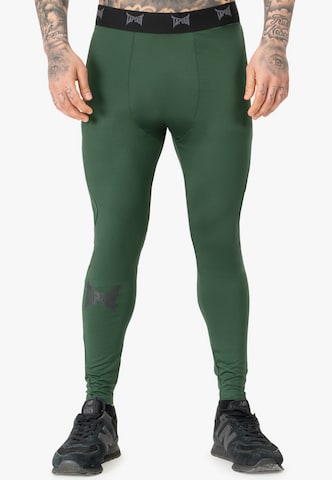 Skinny Pantaloncini intimi sportivi di Tapout in verde: frontale