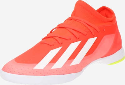 ADIDAS PERFORMANCE Chaussure de foot 'X CRAZYFAST LEAGUE IN' en orange / blanc, Vue avec produit