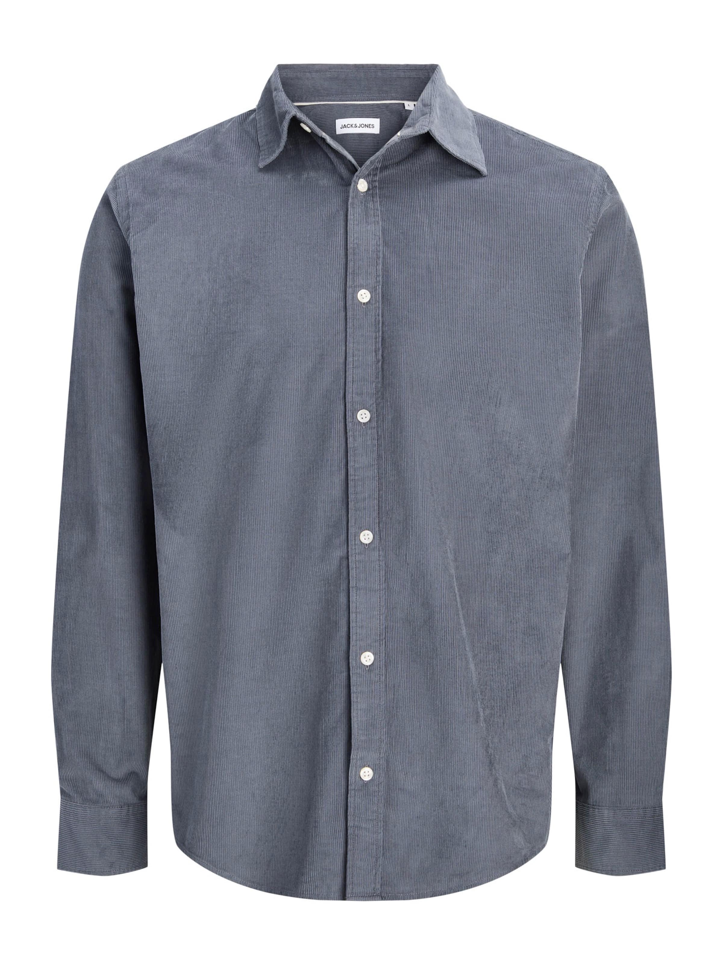 JACK & JONES Tavaline suurus Triiksärk 'JJEFIELD', värv hall: eest vaates