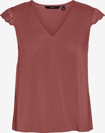 Vero Moda Curve Bluse  'Vica' in Rot: predná strana