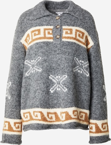 pilka OBJECT Megztinis 'OBJGalia': priekis