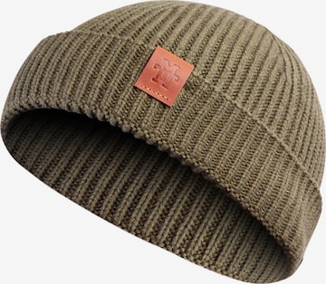 Manufaktur13 Beanie 'Fishermans' in Green: front