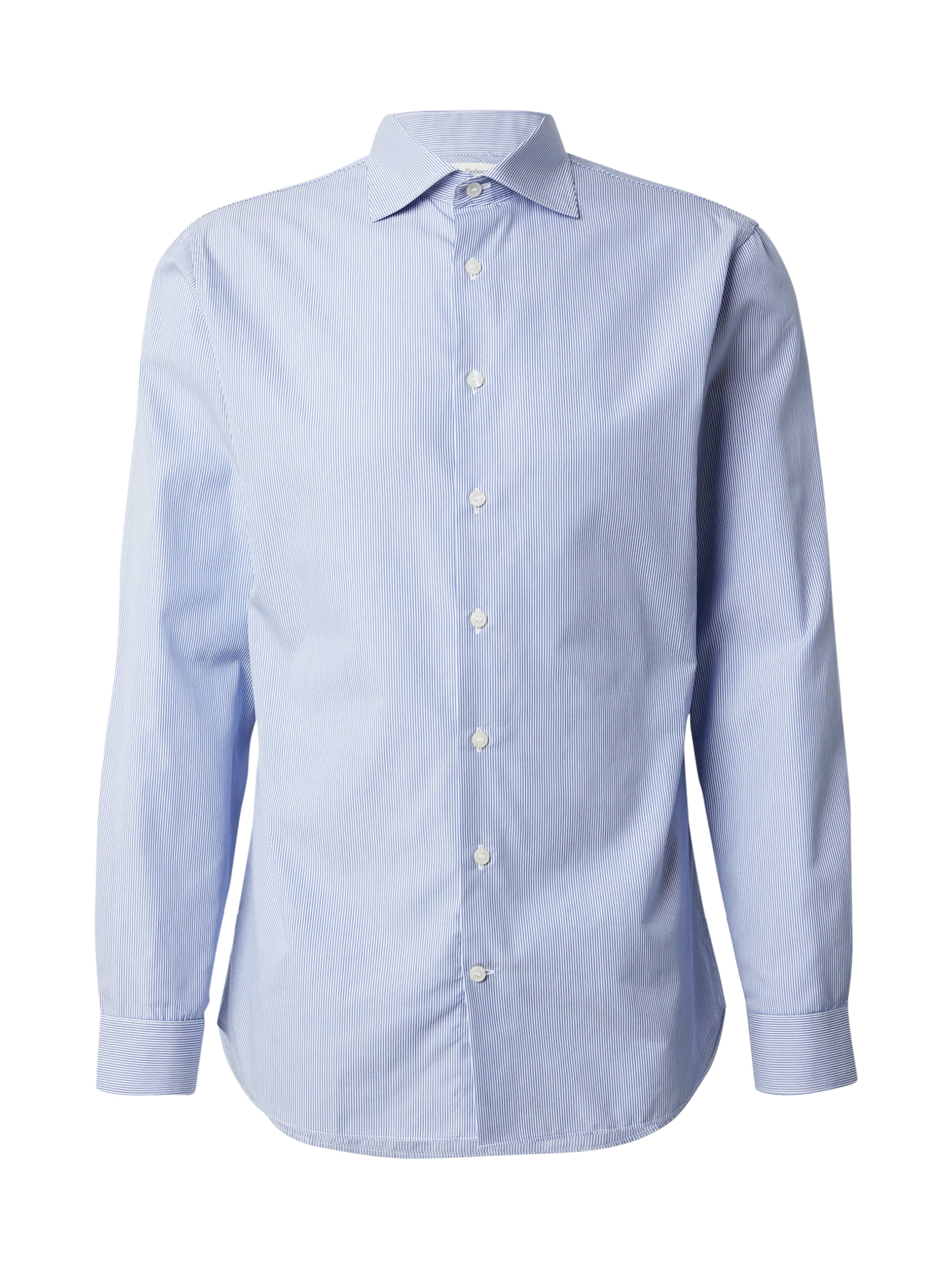 SELECTED Button Up Shirt in Blue: front