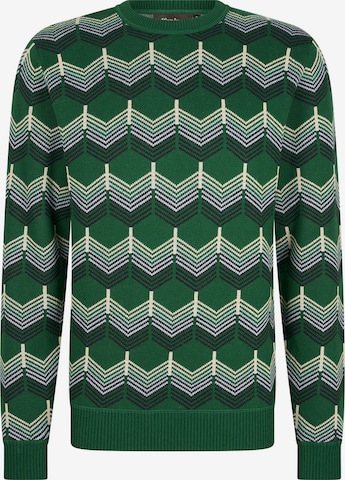 4funkyflavours Sweater 'Ringo Rides' in Green: front