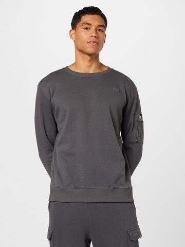 ALPHA INDUSTRIES Sweatshirt in Grijs: voorkant