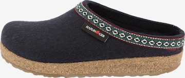 HAFLINGER Clogs 'Franzl' in Blau: Vorderseite
