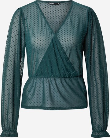 ONLY - Blusa 'CAMMI' em verde: frente