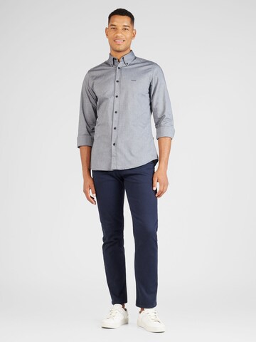 BOSS Regular fit Button Up Shirt 'Rickert' in Grey