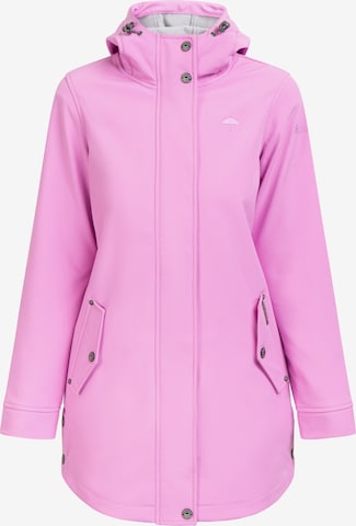 Manteau fonctionnel Schmuddelwedda en rose : devant