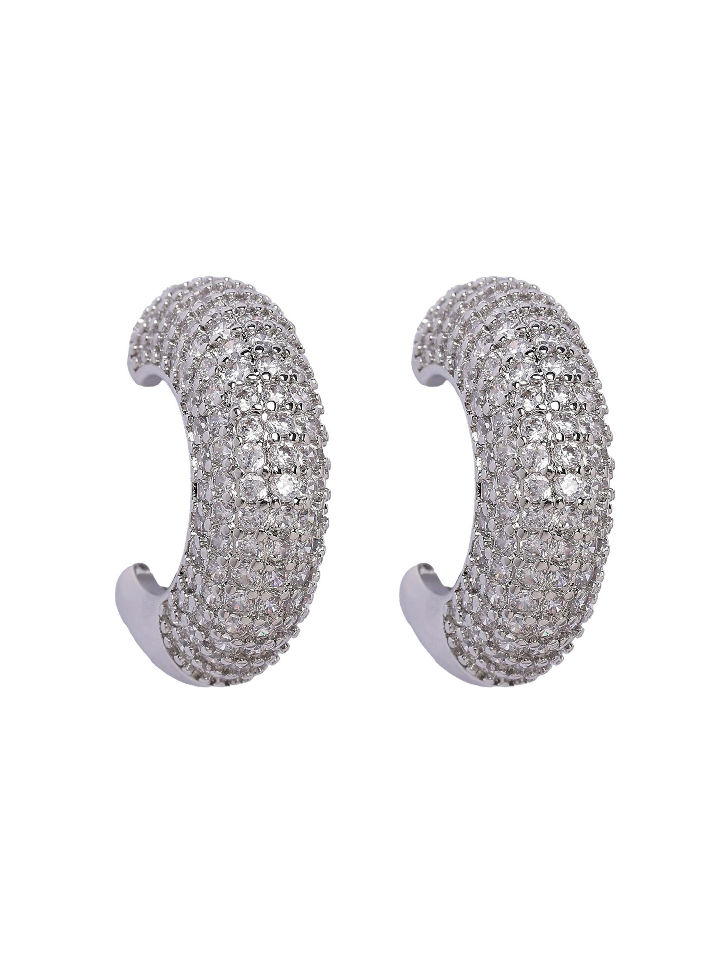 AVANT-GARDE PARIS - Pendientes 'Ines' en plata: frente