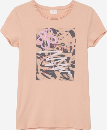 T-Shirt s.Oliver en orange : devant