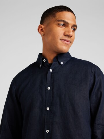 s.Oliver Regular fit Button Up Shirt in Blue