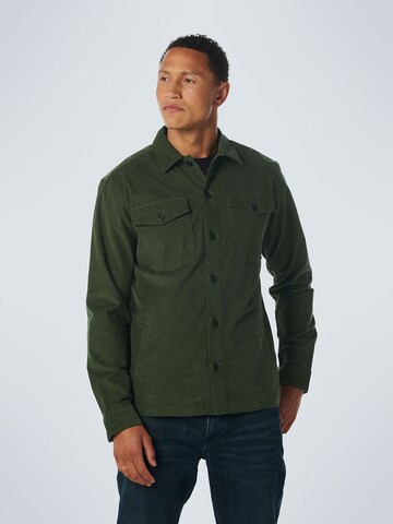 No Excess Comfort fit Overhemd in Groen: voorkant