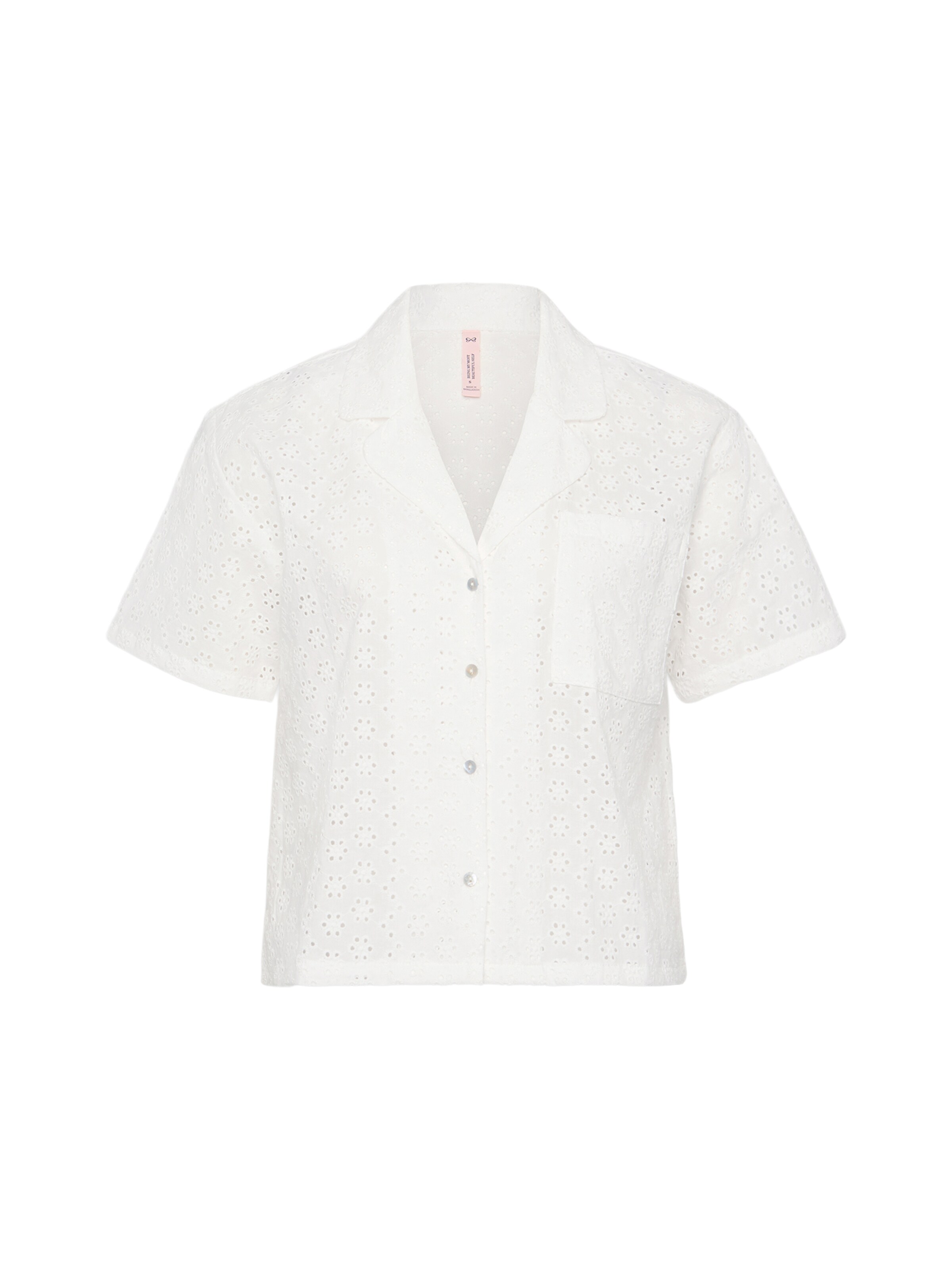 Hunkemöller Tričká na spanie - Biela: predná strana